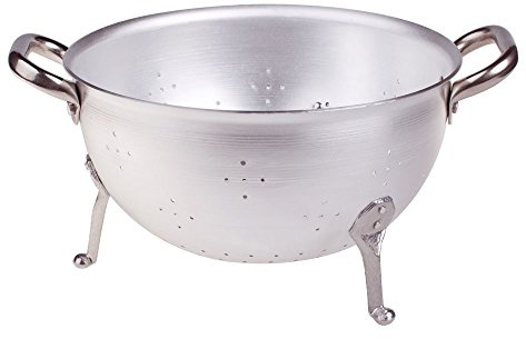 Pentole Agnelli ALMA11522 Passoire 3 Pieds avec 2 Poignées en Acier Inoxydable, Aluminium, 22 cm