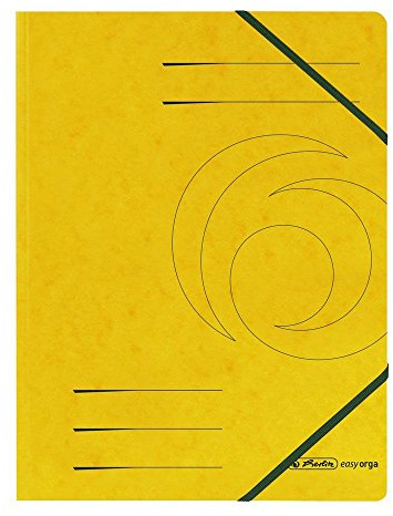 Herlitz Eckspannmappen easy orga gelb