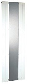 Badheizkörper mit Spiegel Design Shanghai 180 cm 819 Watt weiß SZAGATO | 180x55cm Designheizkörper Handtuchheizkörper Mittelanschluss Handtuchwärmer Designheizung Made in Germany