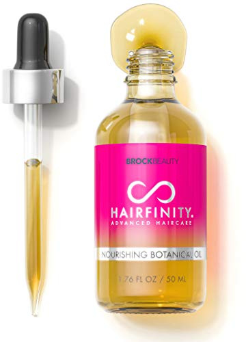 Hairfinity Botanical Hair Oil – Wachstumsbehandlung für trockenes, geschädigtes Haar und Kopfhaut mit Jojoba-, Oliven- und Süßmandelölen und mehr – silikon- und sulfatfrei 1,76 oz