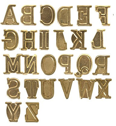 Walnut Hollow 26162 Großbuchstaben Alphabet Hotstamps, 1 Stück, 0.63 inches