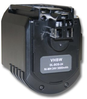 vhbw Batería Recargable Compatible con Bosch GBH 24VR | herramientas eléctricas (3000 mAh NiMH 24 V)
