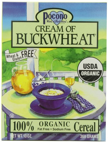Pocono Cream of Buckwheat Gluten Free Hot Cereal, 13-Ounce (Pack of 3)