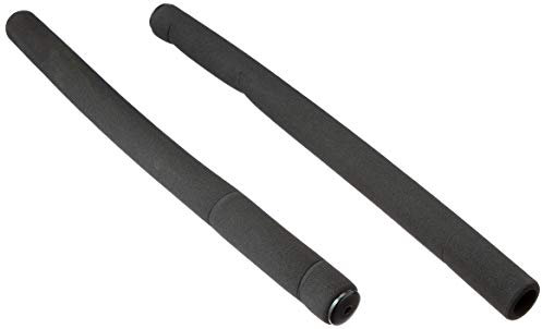 Prophete Lenkerüberzug mit Lenkerstopfen | Softüberzug für Multifunktions- und Bullhornlenker | 1 Paar | Schwarz | Länge: 385 mm, 6 x 22 x 385 mm