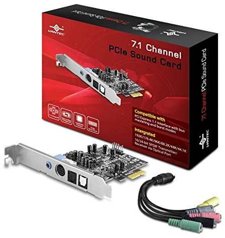Vantec 7.1 Channel PCIe Sound Card (UGT-S220)