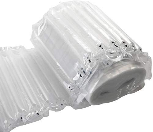 logei® Rollo de bolsas de embalaje de protección de la burbuja material de la columna de aire de plástico de burbujas película a prueba de golpes de envases de plástico de burbujas inflable,30CM*20M