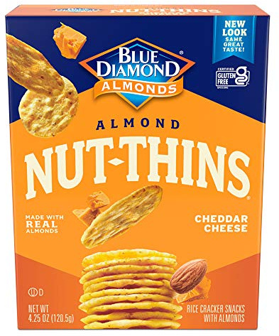 Blue Diamond Almond Nut Thins, Cheddar Cheese, 120 ml