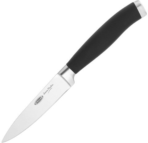 Stellar James Martin 9cm/3.5 Paring Knife - Carbon Stainless, Razor Sharp Blade, Anti-Slip Handle