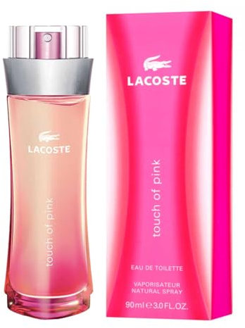 LACOSTE TOUCH OF PINK Eau de Toilette, blumig-fruchtige Duftnoten von Sandelholz und Jasmin für charismatische Frauen, 90ml (1er Pack)