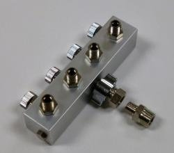 Airbrush Pistol kompressor 4-vägs luftfördelare/0696007709208