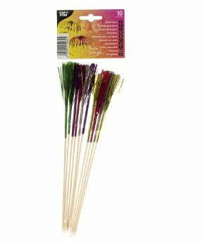 '14932 – PAPSTAR – 10 Deko de Picker Fuegos Artificiales, 24 cm