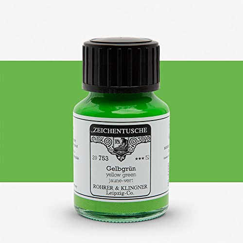 Rohrer + Klingner Zeichentusche - 753 Gelbgrün, 50 ml