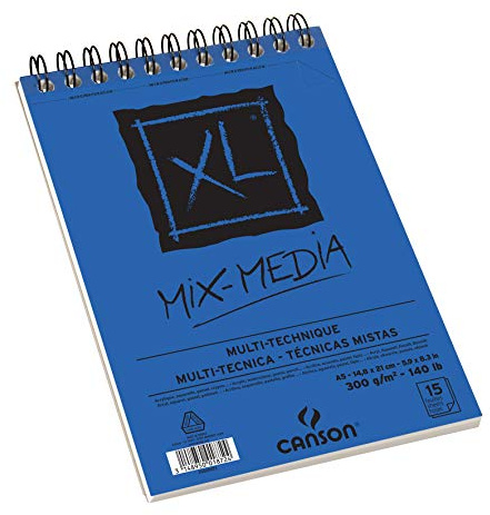 CANSON XL Mix-Media Block, DIN A5, 15 Blatt, 300 g/m²