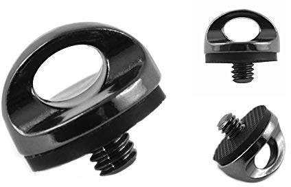 Mind Care Essentials PREMIUM 1/4 Zoll Kamera Befestigungsschraube aus hochfestem Metall | Farbe anthrazit | Adapter-Schraube für Kameragurt Tragegurt oder Handschlaufe| 1/4 Zoll Kamera-Adapter