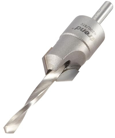 Trend TCT Adjustable Countersink 5/8 Inch with HSS Slow Spiral Drill Bit | Adjustable Countersink For Plywood And Plastics With HSS Slow Spiral Drill Bit For Clean, Controlled Drilling, 6200/8TC