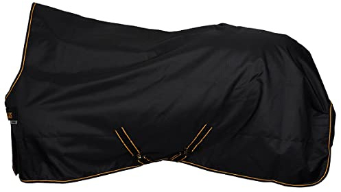 Bucas Irish Turnout light Weidedecke 155 cm 50 Gramm schwarz gold wasserdicht atmungsaktiv