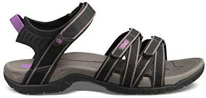 Teva Women's Tira Open Toe Sandals, Black Bkgy Black Grey Bkgy, 5 UK