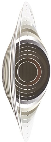 A2002 - SKARAT hochwertiges 3D Windspiel aus Edelstahl - Kreis 15cm x 15cm - Made in Germany