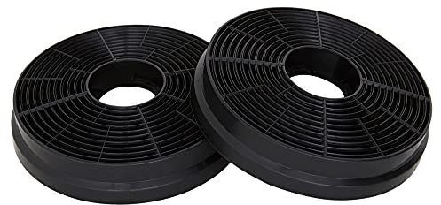 Cookology CF100 Recirculating Filters - Replacement Carbon Charcoal Filters - For Cookology Cooker Hoods - Easy Installation - Improved Air Quality & Reduce Odors - Compatable Fit - Pack of 2