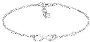 Elli Damen-Armband Infinity Basic Diamant 0,02 Karat silber 925 Karat