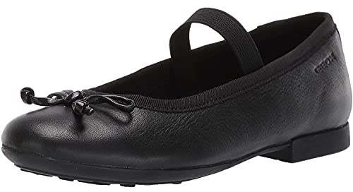 Geox Bambina J Plie' B Ballerine Bambine e ragazze, Nero (Black), 28 EU