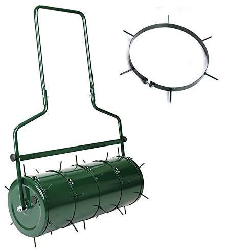 Rasen - Aerator Set für Walze Manuell Rasenlüfter Gartenwalze Aerifizierer Spikes Metalldornen 5-teilig 6 Dornen für Höfe, Rasenflächen im Garten OHNE Walze