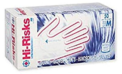 Linea Premium EHRP / M Guanto Latex, Blu Hi Risks, Powderfree, M
