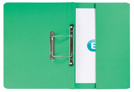 Elba Stratford Schnellhefter mit Tasche recycelt 315 g/m² 32 mm Folio-Format 25 Stück grün