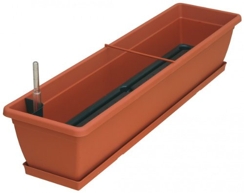 Geli Blumenkasten Aqua Toscana Set, Farben:Terracotta, Länge:60 cm