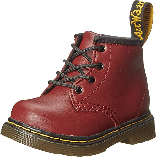 Dr. Martens CORE BROOKLEE, Stivali Unisex Bambino, Rosso (Black), 23