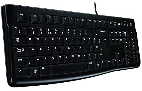 Logitech K120 Teclado con Cable Business para Windows, Disposición AZERTY Francés, Negro