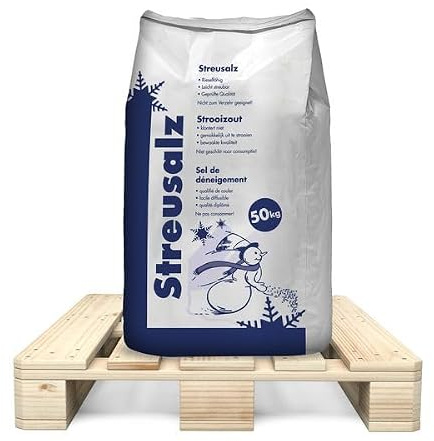 Hamann Streusalz 1050 kg (21x 50 kg) - hoher Anteil tauwirksamer Substanzen - Deutsches Steinsalz 0-5mm