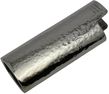 Arfasatti Apporte Briquet Mini Bic en Argent 925 Martelé Hand Made en Italie