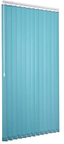 Ventanara® Lamellenvorhang türkis Vertikaljalousie 89mm inklusive Montagematerial 100 x 180 cm