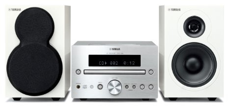 Yamaha MCR-332 SIWH Micro chaîne CD avec Station d'accueil pour iPod/iPhone Tuner FM USB Argent/Blanc