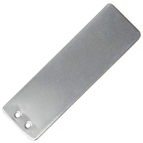 Amekron Impress-O-Tags Lot de 100 étiquettes en aluminium pour plantes, arbre, pots de fleurs, étiquettes d'extérieur en métal (100 étiquettes de taille standard)