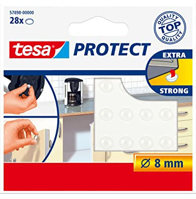 Gotas adhesivas de silicona antiruido transparentes (28 gotas)