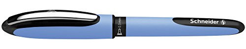 Schneider 183401 One Hybrid N 3 Tintenroller (dokumentenecht mit 0,3 mm Strichstärke und Hybrid-Needlespitze) schwarz