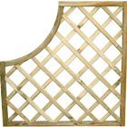 PANNELLO GRIGLIATO SAGOMATO PICCOLO IN LEGNO IMPREGNATO 90x90H cm
