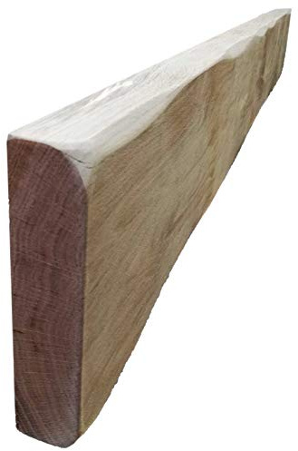 Celtic Timber Solid French Oak Air-Dried Beam Floating Shelf - Fireplace Mantle with Planed & Sanded Finish - Wood Mantle with Lightly Worked Rustic Appearance for Home Decor - 8''x2''x6 Ft Length