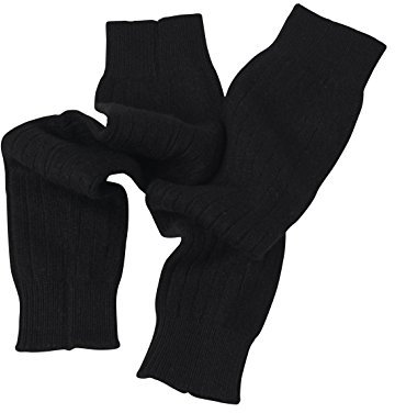 Cashmere Boutique: Beinstulpen aus 100% reinem Kaschmir (6 Farben, Einheitsgröße), Schwarz, Einheitsgröße
