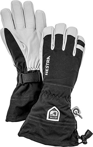 Hestra Army Leather Finger schwarz