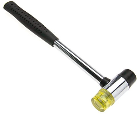 Micro Trader Rubber Mallet Hammer 25mm Nonslip Grip Dual Mini Rubber and Nylon Head Face