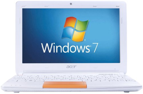 acer Aspire One Happy 2 10.1 inch Netbook (Intel Atom N450 Processor, 1GB RAM, 250GB HDD, 4 Hours Battery Life, Windows 7 Starter & Android) - Orange