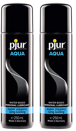 pjur AQUA - Premium-Gleitgel auf Wasserbasis - exzellente Gleiteigenschaften, spendet Feuchtigkeit, ohne zu kleben - auch für Sex Toys - 250ml (2er Pack)