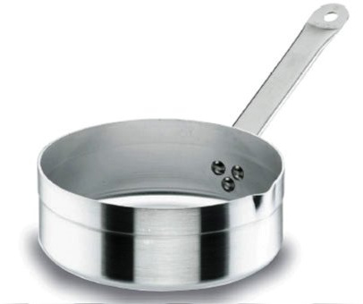 LACOR 20224 - Cazo Recto Chef Aluminio 24 cms - Uso Profesional y Doméstico | En aluminio ligero, para salsas, leche y raciones pequeñas; ideal para cocina profesional y uso diario en casa