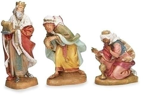 Fontanini by Roman, The Three Kings 3-Piece Set, 7.5 Collection, Nativity Figures, Made in Italy