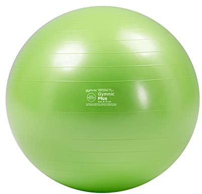 GYMNIC Plus Fit-Ball Palla Ø 75 cm verde lime per fisioterapia, fitness e riabilitazione, ideale per esercizi posturali, seduta dinamica e allenamento funzionale, per uso domestico e professionale