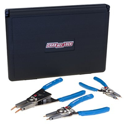 Channellock RT-3 Cabrio Sicherungsringzangen-Set, 3-teilig, blau