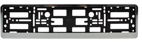 Cartrend 70226 Kennzeichenhalter chrom, 1 Stück